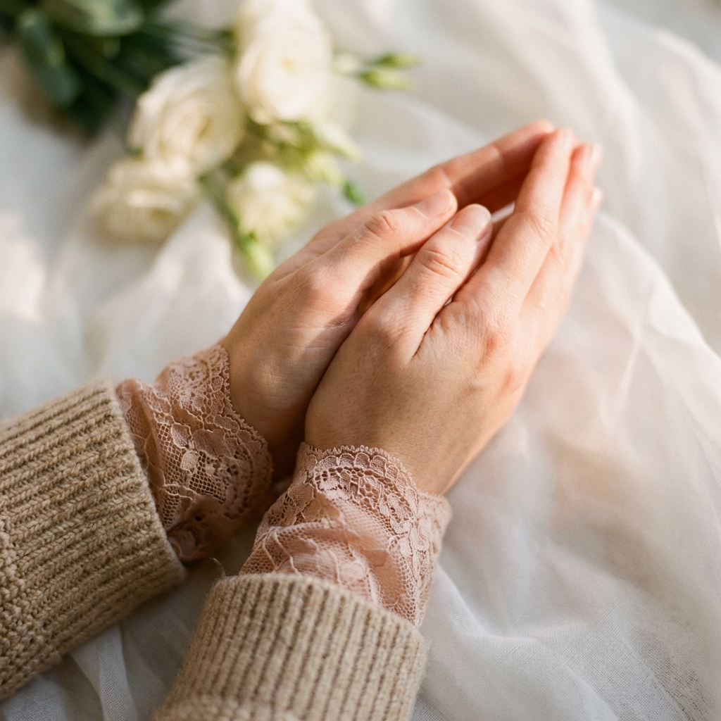 Hands folded in prayer